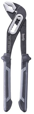 kwb Pince à pompe à eau en 240 mm, réglable en 7 positions, avec articulation traversante, manche à 2 composants avec protection de la main, finition satinée, longue durée de vie, DIN ISO 8976