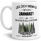 Tassendruck Berufe-Tasse Leg Dich Niemals mit einem Zahnarzt an - Geschenk-Idee/Büro/Job/Arbeit/Witzig/Lustig/Weiss