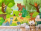 Oedim Papel Pintado Infantil para Pared Animales en el Bosque | Fotomural Infantil para Paredes | Mural | Papel Pintado Infantil | 200 x 150 cm | Decoración comedores, Salones, Habitaciones