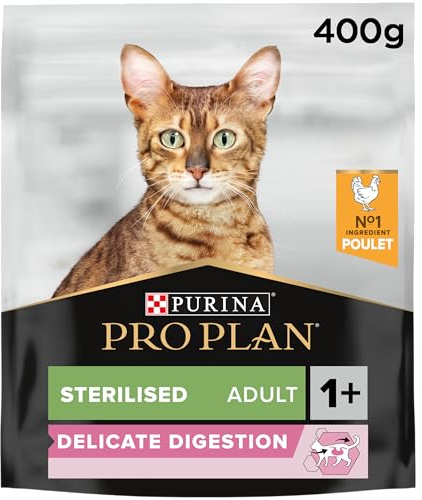 Purina Pro Plan - Delicate Digestion Chat Adulte Stérilisé Poulet - 400 g