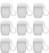Healthcom 10 Pcs 1Oz 30ml Clear Empty Bottles Hand Sanitizer Travel Holder Hook Keychain Carriers White Flip Cap Reusable Portable Empty Bottle Refillable Cosmetic Container for Liquid Lotions Creams