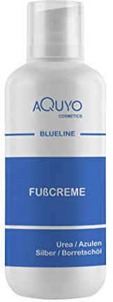 Blueline Fußcreme gegen Hornhaut und Fußpilz (500ml) | Creme für trockene, rissige Füße und Entzündungen der Haut | Fusscreme mit 15% Urea | Fusspflege zur Behandlung von Schrunden