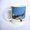 M & G Mustard & Gray Spitfire Hand-Printed Large Bone China Plane Mug