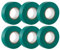 GTSE - Isolierband Grün - 19 mm x 20 m - strapazierfähiges, selbstklebendes Isolierband - zum Schutz, Bündeln und Reparieren von Kabeln - 6 Rollen