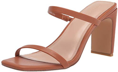 The Drop Avery - Sandali Con Tacco Alto A Due Cinturini da Donna, Toffee, 36.5 EU