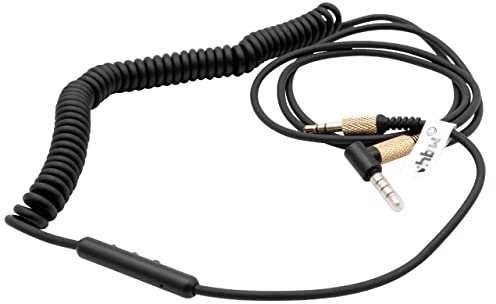 vhbw Audio AUX Cable compatible with Marshall Monitor, Monitor 2, Woburn Headphones - With 3.5mm Jack, 150-230cm, Gold/Black