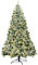 COSTWAY Árbol de Navidad Nevado con Luces 225cm, Arbol de Navidad con Luces Incorporadas 550 Luces LED de Blanco Cálido, 1364 Ramas de PVC, Arvore de Natal with Light Hogar Oficina Fiesta (225 cm)