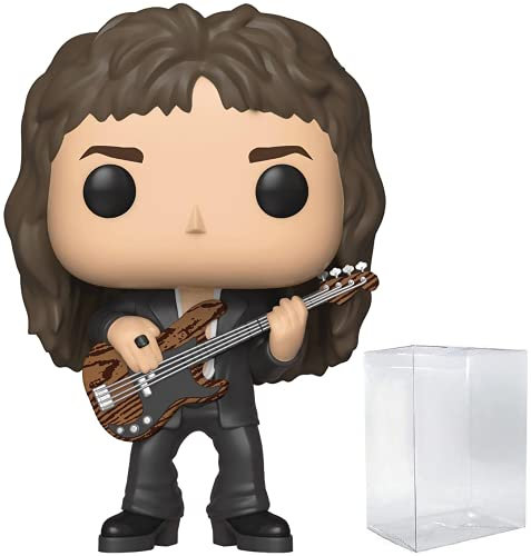 Pop Queen, figura de vinilo Funko Pop de John Deacon (incluye funda protectora compatible con caja pop), multicolor, 3.75 pulgadas