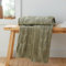 Catherine Lansfield Chunky Marl Knit Cosy, 130x170 cm, Blanket Throw, Olive Green