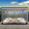 Zlovne Persianas Enrollables al Aire Libre,Elevable Persiana Enrollable Transparente,Estor Enrollable para Balcón Terraza Pérgola Protección de UV,Ancho de 60-160 cm Opcional (W130xH220cm/W51 xH87)