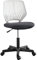 Yaheetech Silla Escritorio de Oficina Ergonómica Silla Giratoria Altura Ajustable sin Reposabrazos Asiento Malla Gris
