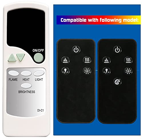 Replacement for Dimplex Revillusion Electric Log Set Fireplace Heater Remote Control 6909740159 6909740400 6909740500 6909760159 6909760200 6909760300 DLG920 6909740259