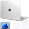 Mektron 2023 Microsoft Surface Laptop GO 3 Case 12.4 Compatible with Go 2/1 Laptop Cover 2022-2020 Releases Model 1943/2013 Plastic Hard Shell Case with Screen Protector, Crystal Clear