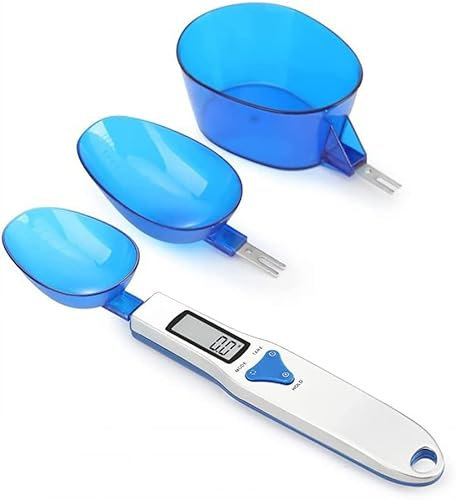 Cuillère à mesurer précise Échelle de cuillère numérique électronique 500g 0.1g Balances de cuisine Ensemble de cuillères à mesurer avec 3 cuillères