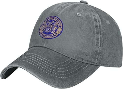 Us Navy Deep Sea Divers Denim Baseball Cap Hat Verstellbare Cowboyhut, grau, One size