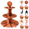Baseketball Theme 3-Tier Round Cardboard Cupcake Stand Cupcake Toppers Cupcake Wrappers for 24 Cupcakes Perfect for Baseketball Birthday Party Decorations Supplies Sports Party Decorations