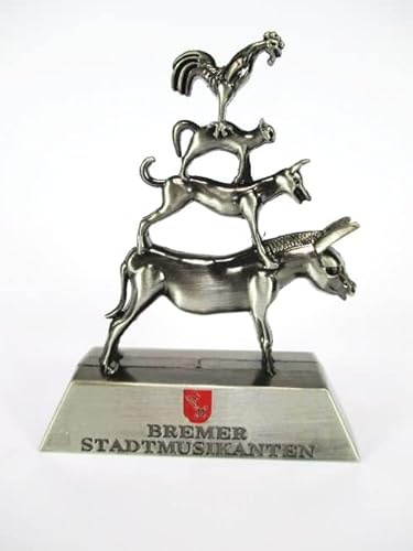 Bremen Bremer Stadtmusikanten Souvenir Metall Modell 11 cm,Germany,Neu !!