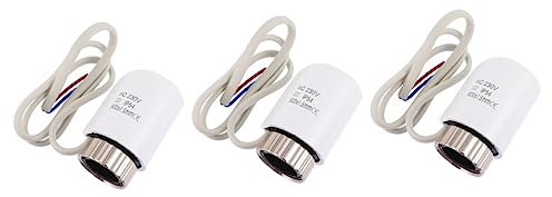 DOITOOL 3 Stk Thermostat Für Die Boden Heizung Hvac-steuerschalter Heizkörperventil Elektrische Ventile Für Thermostate Temperaturregelventile Heizstrahler Pvc Weiß Ventilkopf Intelligent