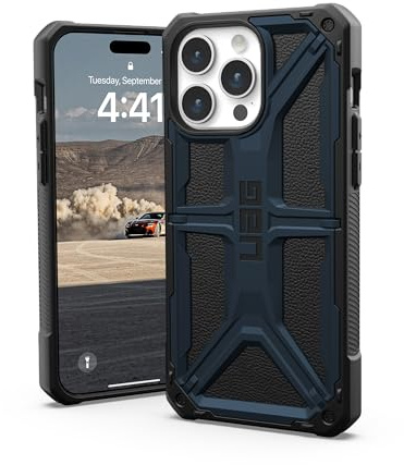 URBAN Armor Gear UAG Schutzhülle für iPhone 15 Pro Max, 17 cm (6,7 Zoll), Monarch Mallard, robuste, militärische Qualität, sturzgeprüfte Schutzhülle