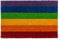 Out of the blue Fußmatte, Pride, ca. 60 x 40 cm, mit Headercard zum Aufhängen, Einheitsgröße, Rainbow