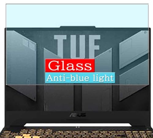VacFun Anti Lumière Bleue Protection d'écran en Verre Trempé, compatible avec ASUS TUF Gaming F15 FX507 FX507VU4 15.6 laptop Visible Area Screen Protector