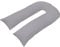 CHILIMILII 9ft Grey U Shape Pillow Cover Case Only- Polycotton 9Ft U-Pillow Covers for Allergenic, Maternity, Nursing & Pregnancy Full Body Support-Protection from Anti Dust Mite & Anti Allergey