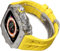 AEHON Robustes RM-Titan-Uhrengehäuse, Gummiband, für Apple Watch Ultra 2, 49 mm, 45 mm, 44 mm, Herren-Sportuhrenarmband, klare Lünette, Edelstahl-Gehäuse, für iWatch 9/8/7/6/5/4/SE Zubehör, 49 mm,