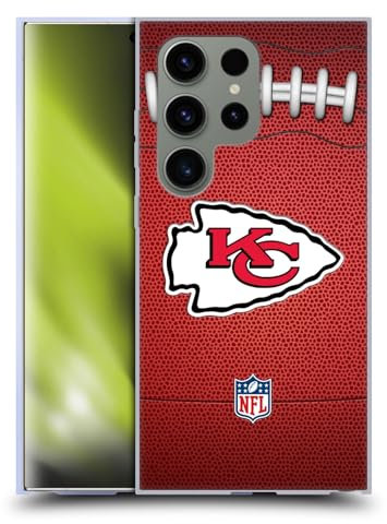 Head Case Designs Offizielle NFL Fußball Kansas City Chiefs Graphics Gel Handyhülle Hülle [Militärischer Schutzgrad] Kompatibel mit Samsung Galaxy S24 Ultra 5G