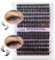 280 Pcs Wimpern Extensions, LZM DIY Wimpern Extensions 30+40D Mix 9-16 mm D Curl Individuelle Cluster Wimpern Wimpernverlängerung Volume Girl Got Lashes