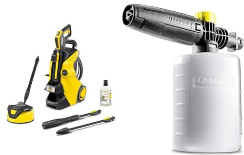 Bundle of Kärcher K 5 Power Control Home Pressure Washer + Kärcher FJ6 Foam Nozzle - Pressure Washer Accessory,Multi,0.6L