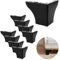 ZOFUN 8er-Set Möbelfüße Schwarz Metall 10 cm, Schrankfüße Sofafüße Möbelfüße Metall, Möbelfüsse Schrankfüsse, Dreieck Tischbeine für Sofas, Fernsehschränke, Couchtische, Schränke und Nachttische