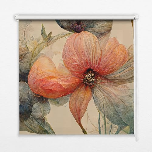 Tulup Verdunkelung Innenbereich Rollos Für Fenster Verdunkelung 90x180cm - Blume