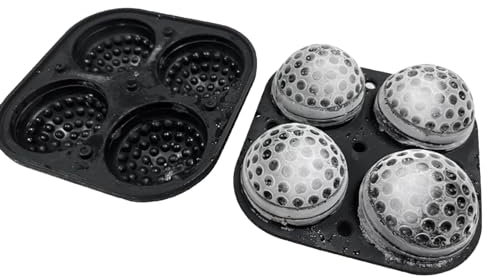 SOYDAN Golf Ice Cube Maker, Golf Ball Ice Cube Mold - Golf Ball Ice Cube Tray Cocktail Ice Mold - Bar Ice Cube Mold, Unique Ice Cube Mold and Tray, Reusable Food Grade Silicone Ice Mold for Bourbon