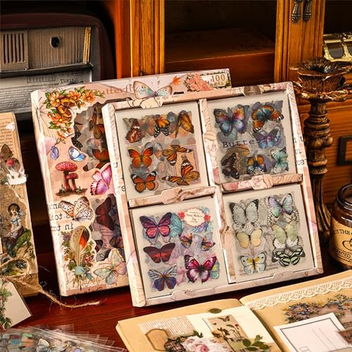 586 Pièces/100 Feuille Stickers Scrapbooking Autocollant Scrapbooking, Scrapbooking Autocollant Scrapbooking Sticker Autocollants pour Scrapbooking pour DIY Scrapbook Journal Cahier Album Rose
