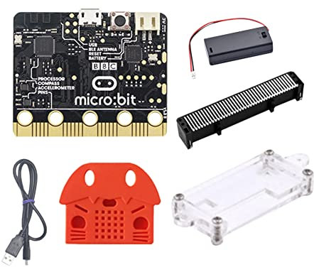 Bakemoro BBC: Bit Go Kit mit horizontalem Terminalanschluss + Schutzhülle + Shell Programmierbare Lernentwicklungsplatine