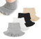 HJIAMA Rollkragenschal 4 Stück, Knitted Fake Collar, Gewellte Spitzen-Design, Stricktechnik, Rollkragen Schal Damen, Geeignet für Wärme, Kleidungsdekor