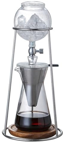 Caffettiera a torre di gocciolamento, Caffettiera a goccia lenta in vetro Cold Brew Tower, con valvole regolabili, macchine for caffè ghiacciato portatili, regalo di inaugurazione della casa for gli a