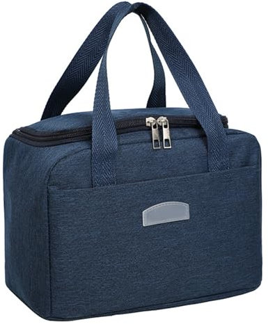 Valicaer Lonchera térmica térmica para adultos, hombres y mujeres, bolsa de almuerzo reutilizable para niños, lonchera aislada para el trabajo, la escuela, picnic (azul)