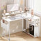Dowinx Cute Gaming Desk - Scrivania per computer da gioco con superficie in fibra di carbonio, 100 x 50 cm, colore: Bianco
