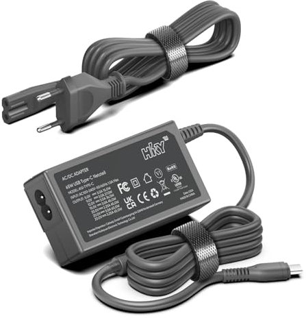 HKY 65W USB C Adapter Netzteil für XGIMI MoGo 2 Pro 1080P tragbarer Projektor, MoGo 2 Serie XK04T XK03T XGIMI Stromkabel Ladegerät Type C, JMGO PicoPlay 1080P Projektor