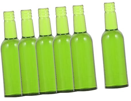 TOYANDONA Bouteilles De Bière De Simulation De Maison De Poupée, 6 Pièces, Bouteilles De Bière Miniatures, Mini Bouteilles De Vin, Accessoires De Maison De Poupée
