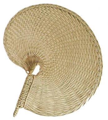 LHAODDUO 1 Abanico Vintage Tejido a Mano con Hojas de Palma, decoración de Pared de Verano, Adornos de Granja, creativos for el hogar, Bricolaje, refrigeración.