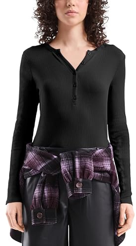 QS Geripptes Longsleeve