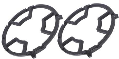 HOMOBABE 2Pcs Cast Iron Wok Stove Rack Heat Resistant Kitchen Stove Bracket for Non-slip Cooking Sauce Pans and Casseroles Saving Accessory