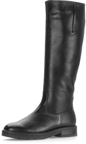 Gabor Damen Klassische Stiefel, Frauen Stiefel,Moderate Mehrweite (G),uebergangsstiefel,uebergangsschuhe,Boots,schwarz (Micro),39 EU / 6 UK