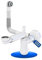 LAXARA Siphon télescopique pour lavabo - 1 1/4 - Siphon d'économie d'espace en plastique blanc - Siphon lavabo - Réglable horizontalement et verticalement | (sans bonde pop-up + trop-plein)