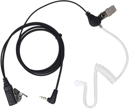 Yanmis Écouteur Radio à 2 Voies, Casque Talkie-Walkie avec Crochets d'oreille en Forme de Micro G, Oreillette à Tube Acoustique pour Walkie Talkie 3 / Lite / 2 / 2s / 1s, Interface 3,5