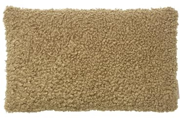 blomus Kissenhülle -Teddy- | Farbe Tan | Größe 30x50 cm | Kuschelig weich | Deko Kissenbezug