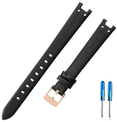 POTUBI Langlebiges Uhrenarmband passend for 2156 2157 2618, Ersatz-Uhrenarmband(Black Rose K12)