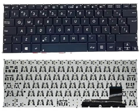 SONGOZD Russische, spanische und brasilianische Laptop-Tastatur für X201, X201E, S200, S200E, x202e, Q200, Q200E, MP-12K13US-920W(BR New Black)